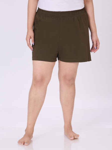 Women's Plus Size Cotton Lounge Shorts