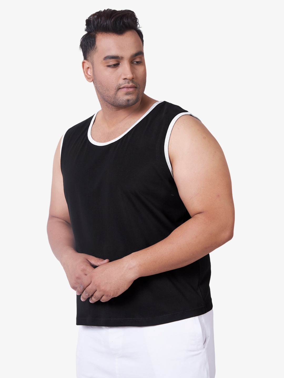 Men's Plus Size Cotton Tanktop - Image 2