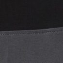 Men's Plus Size Cotton Double Stripe T-Shirt - Black & Grey
