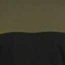Men's Plus Size Cotton Color Block T-Shirt - Olive & Black