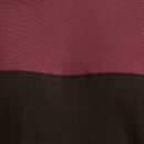 Men's Plus Size Cotton Single Stripe T-Shirt - Burgundy & Black
