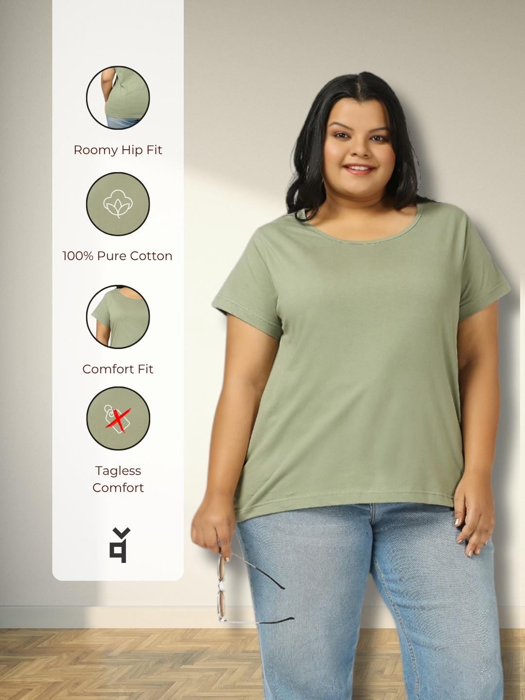 Women's Plus Size Cotton T-Shirt - Image 6
