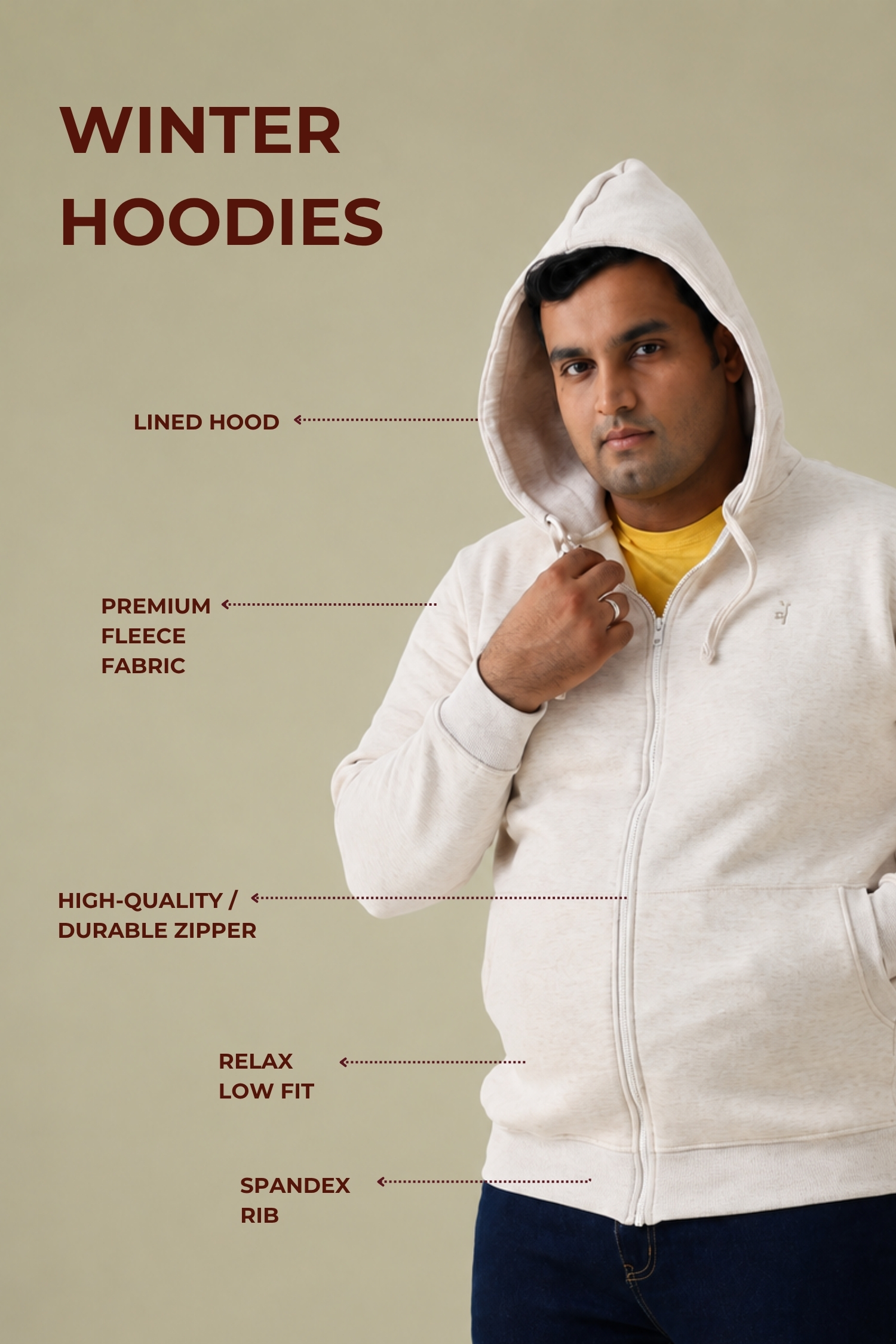 Men's Plus Size Hooded Sweatshirt - Image 4